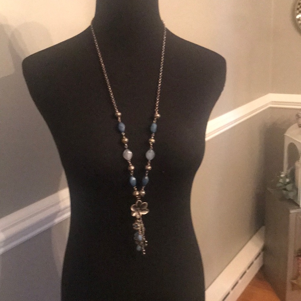 Costume jewelry trendy long necklace